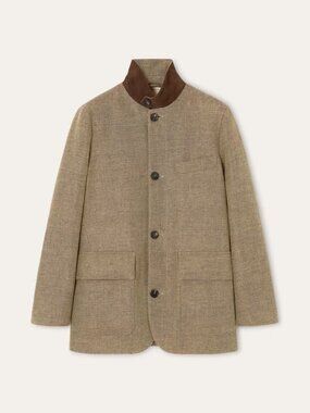Loro Piana Iconic Roadster Linen Jacket Autumn Leaves S